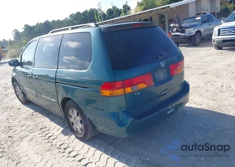 2002 Honda Odyssey Ex from USA, damaged, VIN 2HKRL18672H582522